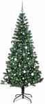 vidaXL K&uuml;nstlicher Vorbeleuchteter Weihnachtsbaum Gr&uuml;n 240 cm 3396787
