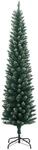 vidaXL K&uuml;nstlicher Weihnachtsbaum Schlank 300 LEDs 180 cm 3315760