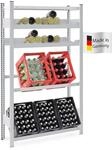 PROREGAL Getr&auml;nkekisten- & Weinregal Chiemsee Vino HxBxT 175 x 106 x 33,5 cm 6