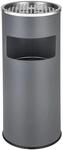 Tectake Standaschenbecher Rund Mit M&uuml;lleimer und Inneneimer 25 x 25 x 61 cm