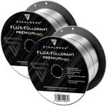 STAHLWERK Schwei&szlig;draht MIG MAG Premium F&uuml;lldraht E71T-GS &Oslash; 0,9 mm 1 kg 2er Set