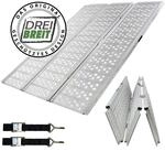 DREIBREIT By TRUTZHOLM 3-Fach Auffahrrampe Klappbar L&auml;nge 255cm Gelocht
