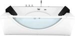 AcquaVapore Whirlpool Pool Badewanne Wanne W81-TH-B-SC 180x90 mit Farblicht