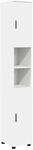 vidaXL Badezimmerschrank Wei&szlig; 30 x 35 x 192 cm Holzwerkstoff & Metall 883334
