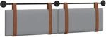 vidaXL H&auml;ngevorderseite Uni Hellgrau 170 x 55 x 5 cm Antikes PU 42031483