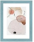 WANDStyle Bilderrahmen H750 aus Massivholz in Blau 13 x 18 cm im Stil Landhaus