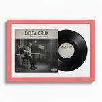 K-M&ouml;bel Schallplatten Rahmen Rot 40x60cm mit Wei&szlig;em Passepartout f&uuml;r Vinyl &...