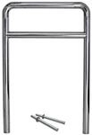 TRUTZHOLM Fahrradanlehnb&uuml;gel 118 x 78 cm Edelstahl Durchmesser 60 mm Typ H