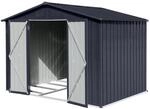 Albatros Ger&auml;tehaus XL Verzinktes Metall in Anthrazit Inkl. Schloss & Werkzeughaken