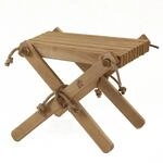 Jardinion Abstelltisch 54cm x 49cm x 45cm Birke Braun Beistelltisch