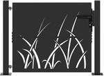 vidaXL Gartentor Schwarz 105 x 100 cm Pulverbeschichteter Stahl 42015889