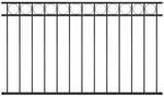 vidaXL Zaunelement Stahl 1,7x0,8 m Schwarz 146316