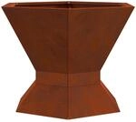 vidaXL Feuerstelle Braun 50 x 50 x 40 cm Wetterfeststahl 858961