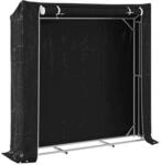 vidaXL Brennholzregal mit Regenschutz 200x40x200 cm Verzinkter Stahl 4104956