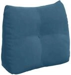 vidaXL R&uuml;ckenkissen Blau 60 x 24 x 50 cm Samt 42014399