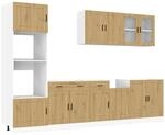 vidaXL 7-Tlg K&uuml;chenschrank-Set Kalmar Artisan-Eiche Holzwerkstoff 3314760