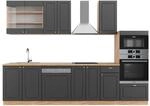 Vicco Fame-Line K&uuml;chenzeile Anthrazit Landhaus/Goldkraft Eiche 300 cm mit