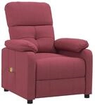 vidaXL Massagesessel Weinrot Stoff 289675