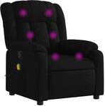 vidaXL Massage-Relaxsessel Schwarzer Stoff 3206254