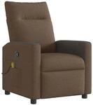 vidaXL Massagesessel Braun Stoff 4104835