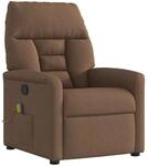 vidaXL Massagesessel Braun Stoff 4015556