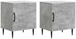 vidaXL Nachttisch 2 Stk Betongrau 43 x 34,5 x 50 cm Holzwerkstoff 894802