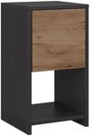 Vicco Nachttisch Evo Anthrazit/Goldkraft Eiche 30 x 55 mit Schublade