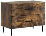vidaXL Nachttisch Ger&auml;ucherte Eiche 62 x 34,5 x 47,5 cm Holzwerkstoff 894780
