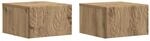 vidaXL Wandmontierter Nachttisch 2 Stk Artisan-Eiche 49 x 34,5 x 20 cm 898804