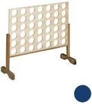 Relaxdays Vier Gewinnt Spiel Holz Natur XXL 72 cm x 82,5 cm x 26 cm 2,9 kg