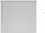 vidaXL Balkenjalousien mit Vorh&auml;ngen Silber 130 x 140 cm Aluminium 42005905