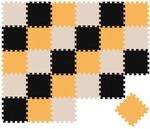 LittleTom Baby & Kinder Puzzlematte 30 x 30 cm 27 Teile Schwarz Beige Gelb