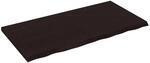 vidaXL Wandregal Dunkelbraun 120x60x2-4cm Massivholz Eiche Behandelt 363818
