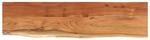 vidaXL Wandregal 80x20x2,5 cm Rechteckig Massivholz Akazie Baumkante 370226