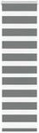 vidaXL Doppelrollo Dunkelgrau 45x100 cm Stoffbreite 40,9 cm Polyester 4014094