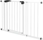ECD Germany T&uuml;rschutzgitter f&uuml;r Kinder Hunde Katzen 105-115cm ohne Bohren Wei&szlig;