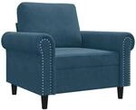 vidaXL Sessel Blau 60 cm Samt 359518