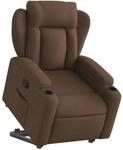 vidaXL Relaxsessel mit Aufstehhilfe Braun Stoff Modell 17