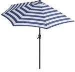 Sekey Sonnenschirm Balkonschirm 270 cm Halbrund mit Kurbel UV Schutz 50