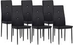 Albatros Esszimmerst&uuml;hle DIAMOND 6er Set Schwarz