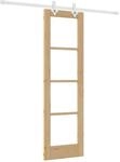 vidaXL Schiebet&uuml;r Natur 61 x 198,5 cm Massivholz Kiefer und Glas 3332209