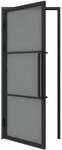 inova Loft Glast&uuml;r 834 x 1972 mm Grauglas 3 Felder DIN Links Komplettset...