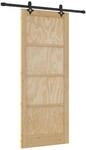 vidaXL Schiebet&uuml;r ORKDAL Natur 86 x 211 cm Massives Kiefernholz 3445547