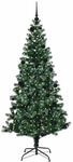 vidaXL K&uuml;nstlicher Vorbeleuchteter Weihnachtsbaum Gr&uuml;n 210 cm 3396776