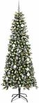 vidaXL K&uuml;nstlicher Weihnachtsbaum mit 300 LEDs Gr&uuml;n 86 x 86 x 210 cm 3395831