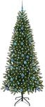 vidaXL K&uuml;nstlicher Weihnachtsbaum mit 300 LEDs Gr&uuml;n 210 cm PE und PVC 3397374