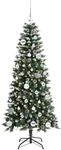 vidaXL K&uuml;nstlicher Weihnachtsbaum mit 150 LEDs Gr&uuml;n 66 x 66 x 150 cm 3395813