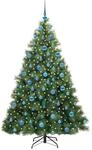 vidaXL K&uuml;nstlicher Weihnachtsbaum mit 300 LEDs Gr&uuml;n 180 cm PE und PVC 3397790