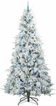 vidaXL K&uuml;nstlicher Klappbarer Weihnachtsbaum Gr&uuml;n 240 cm PE und PVC 3397517