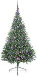 vidaXL K&uuml;nstlicher Vorbeleuchteter Weihnachtsbaum Gr&uuml;n 180 cm PVC 3397017